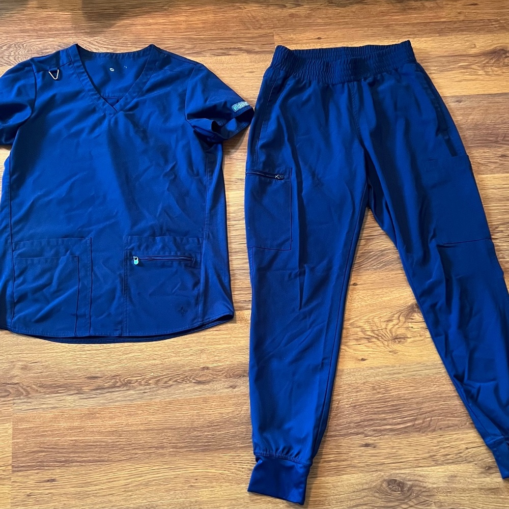Navy blue scrubs
